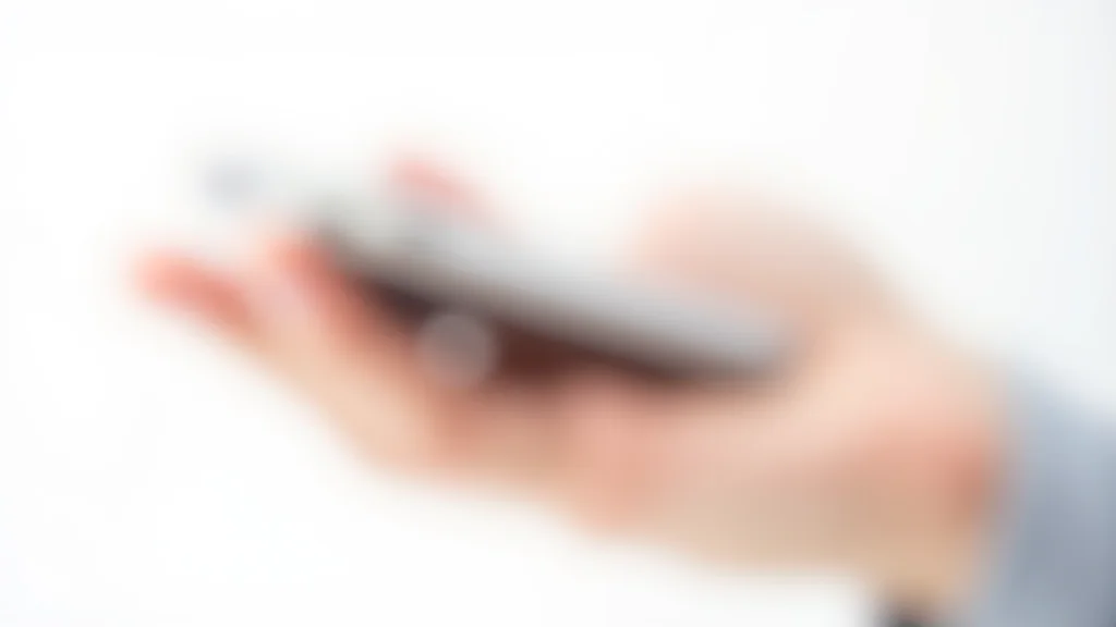 Teléfono móvil sostenido en la mano con la pantalla de inicio visible